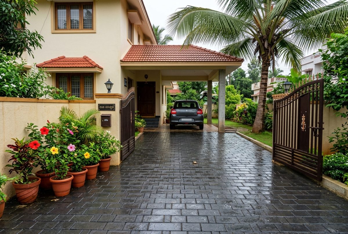 Driveway & Walkway Wash — after