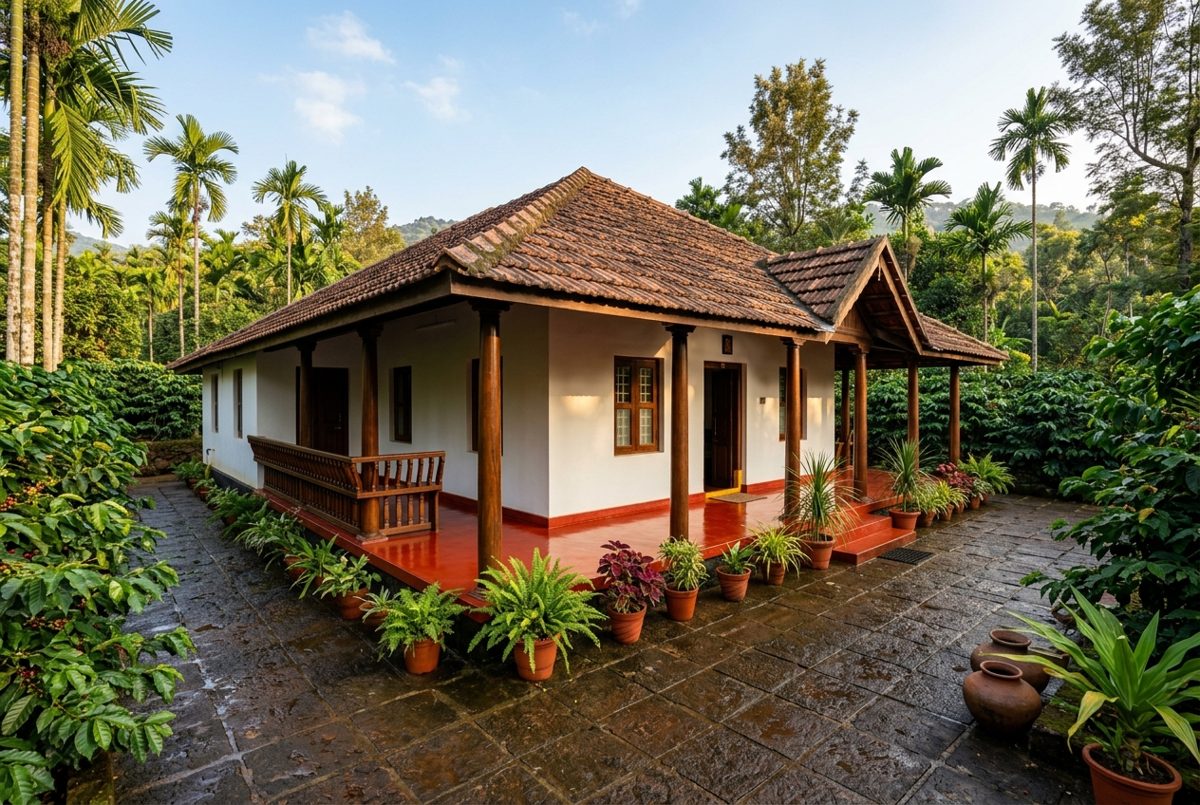 Homestay Walls, Roof & Courtyard — after